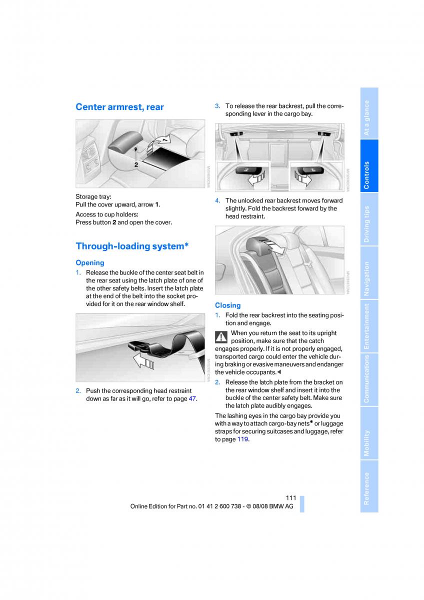 BMW M5 E60 M Power owners manual / page 113