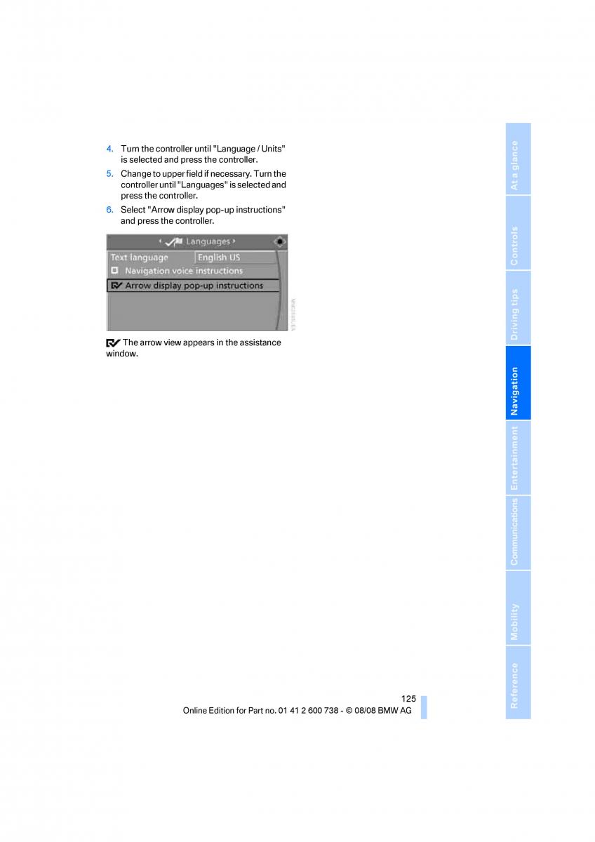 BMW M5 E60 M Power owners manual / page 127