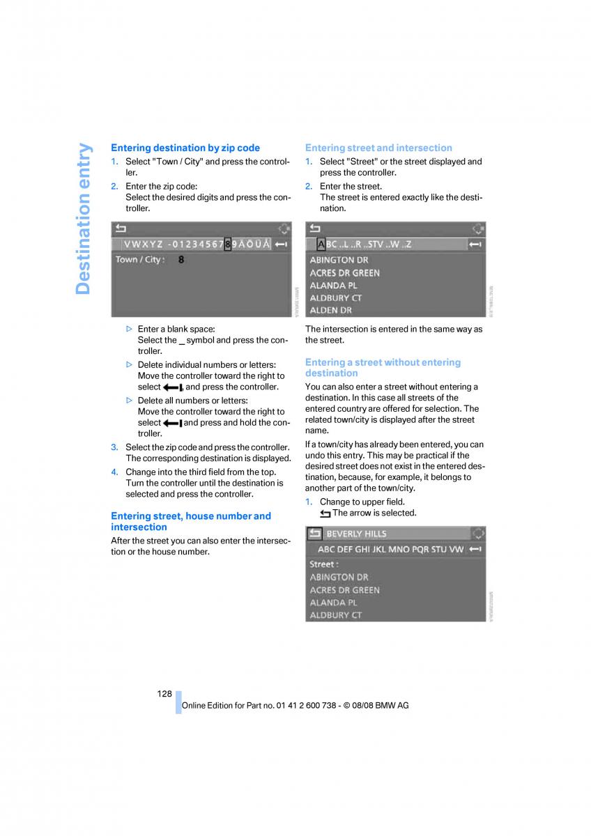 BMW M5 E60 M Power owners manual / page 130