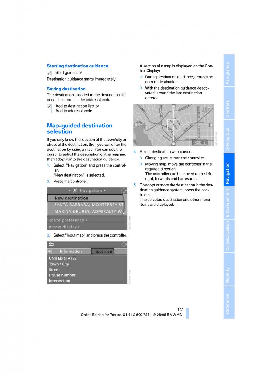 BMW M5 E60 M Power owners manual / page 133