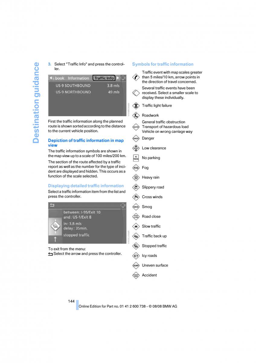 BMW M5 E60 M Power owners manual / page 146