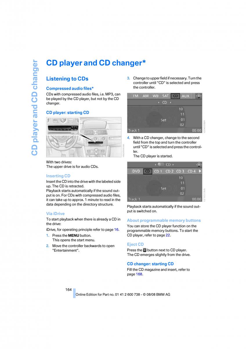 BMW M5 E60 M Power owners manual / page 166