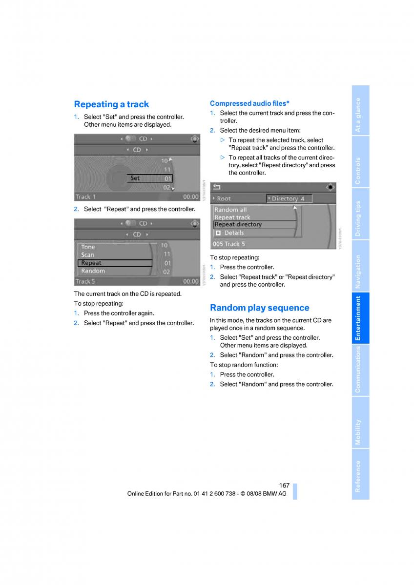 BMW M5 E60 M Power owners manual / page 169