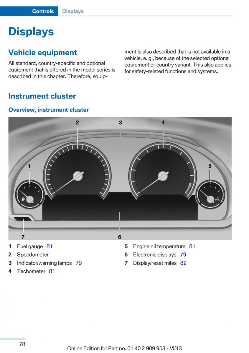 BMW M5 F10 M Power owners manual / page 78