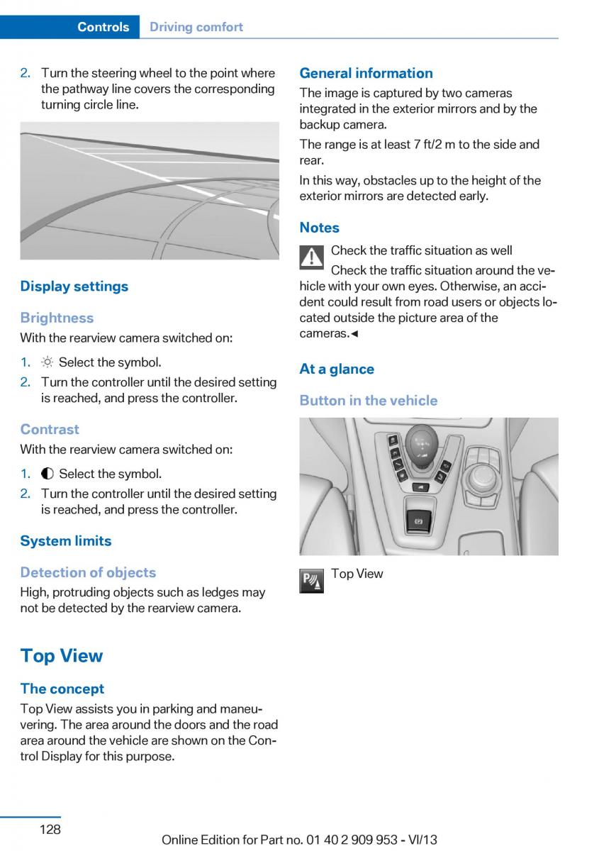 BMW M5 F10 M Power owners manual / page 128