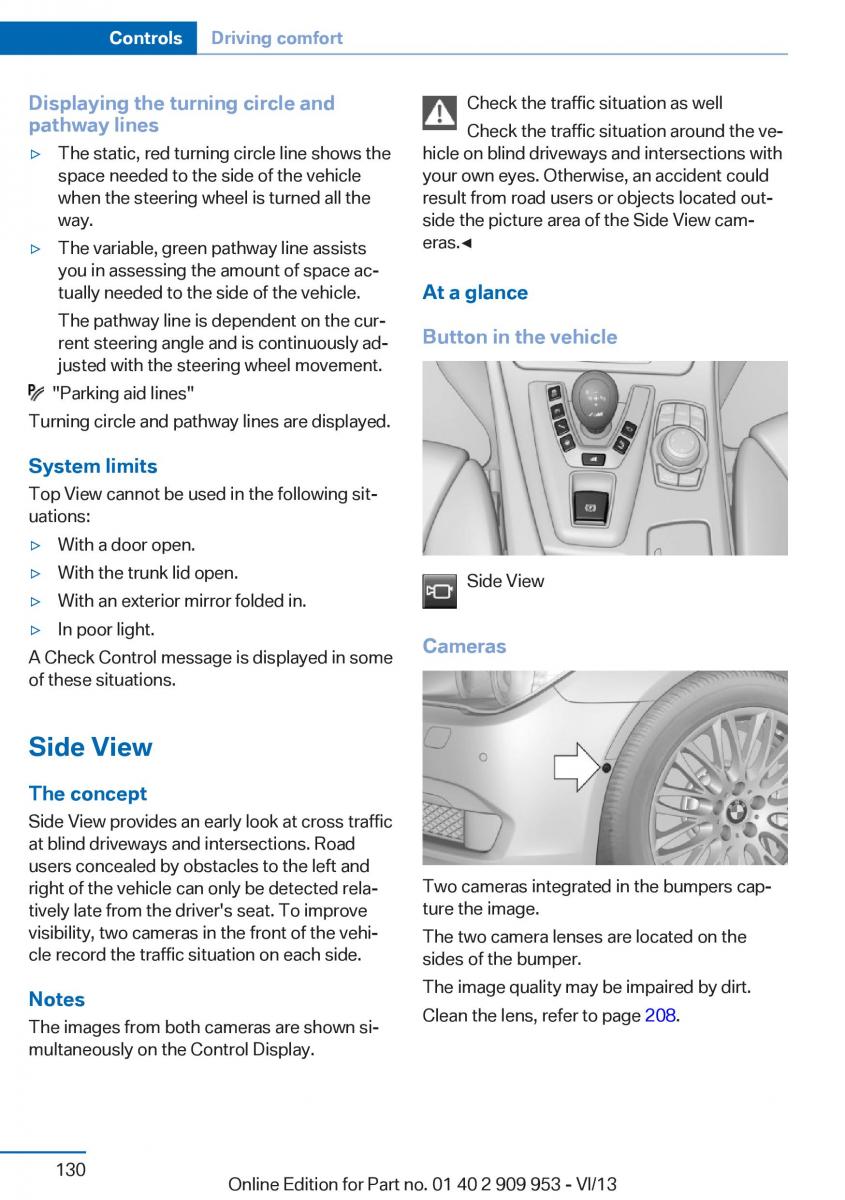 BMW M5 F10 M Power owners manual / page 130