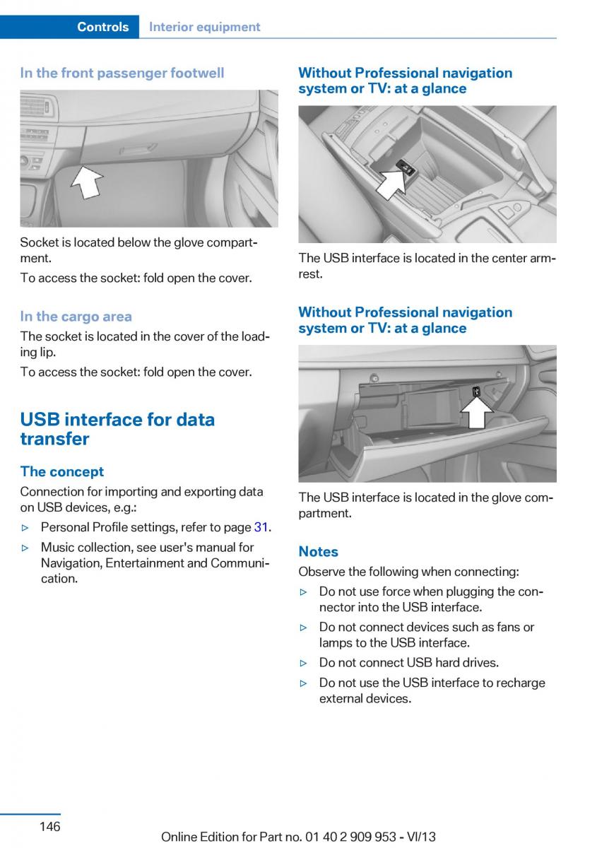 BMW M5 F10 M Power owners manual / page 146