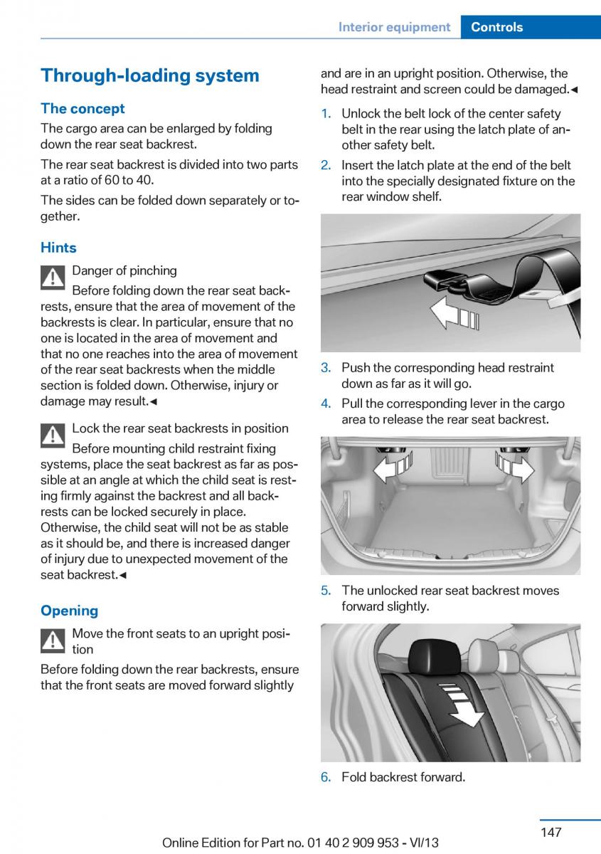 BMW M5 F10 M Power owners manual / page 147