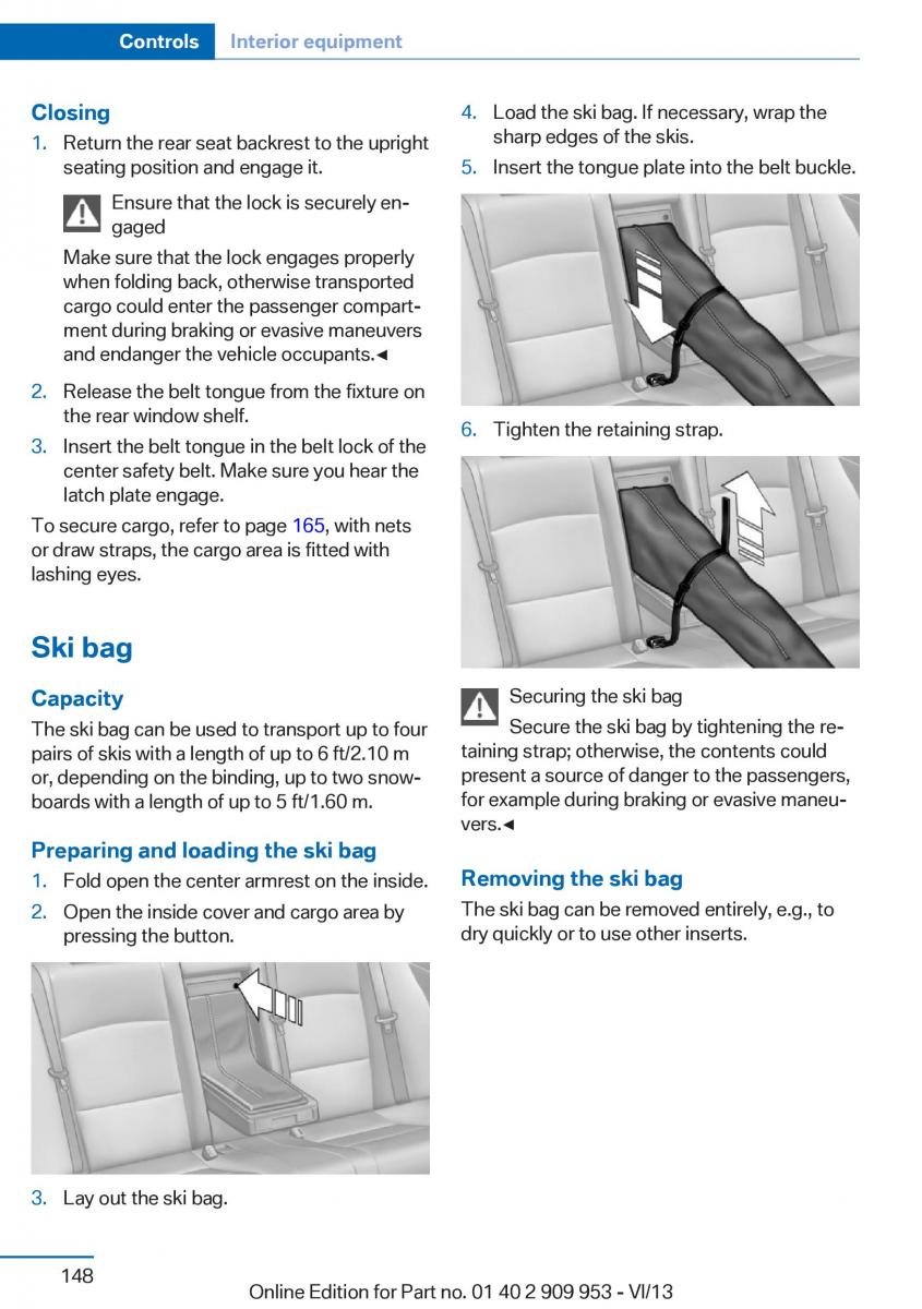 BMW M5 F10 M Power owners manual / page 148