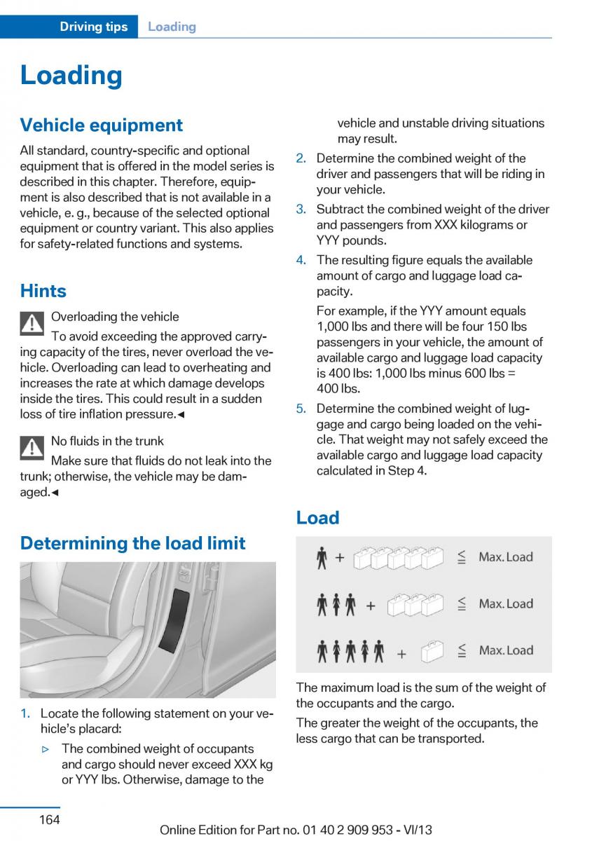 BMW M5 F10 M Power owners manual / page 164