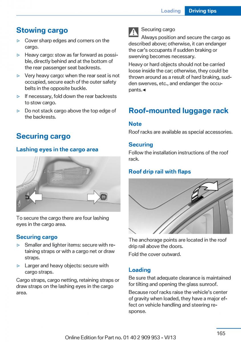 BMW M5 F10 M Power owners manual / page 165