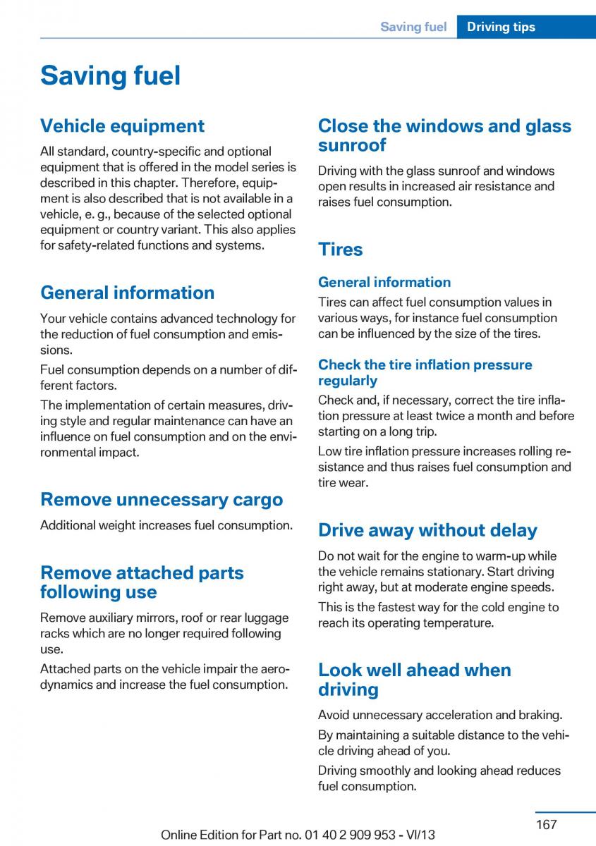 BMW M5 F10 M Power owners manual / page 167