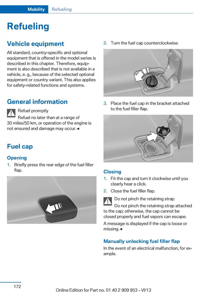 BMW M5 F10 M Power owners manual / page 172