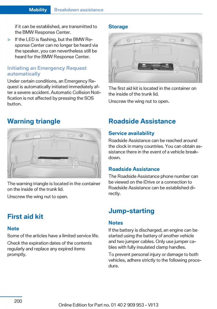 BMW M5 F10 M Power owners manual / page 200