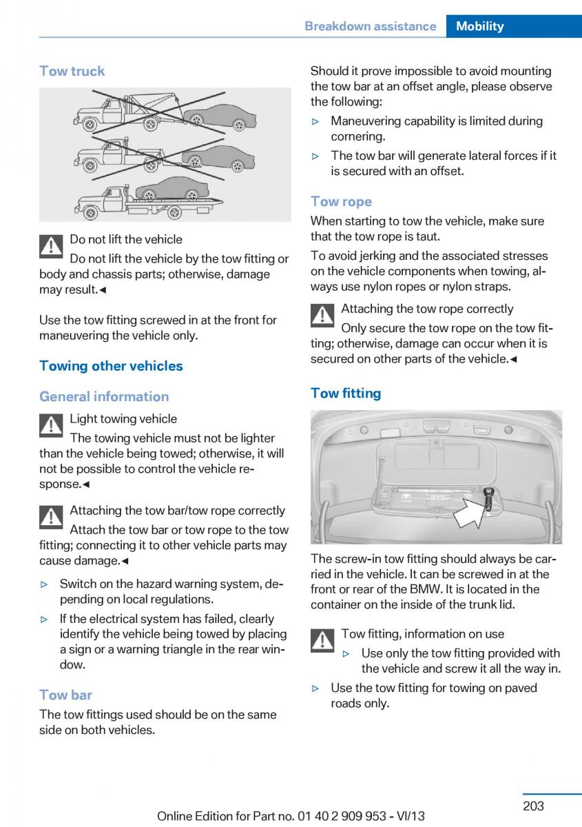 BMW M5 F10 M Power owners manual / page 203