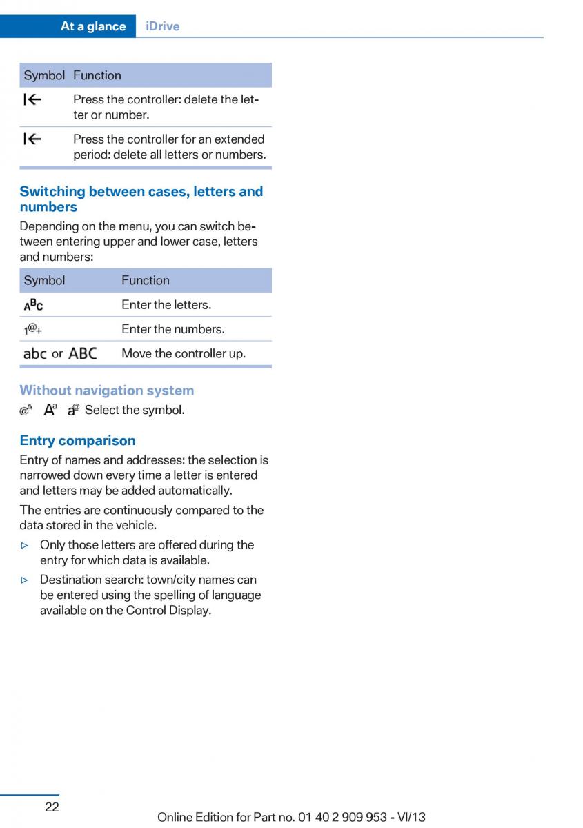 BMW M5 F10 M Power owners manual / page 22