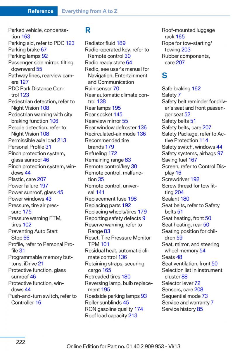 BMW M5 F10 M Power owners manual / page 222