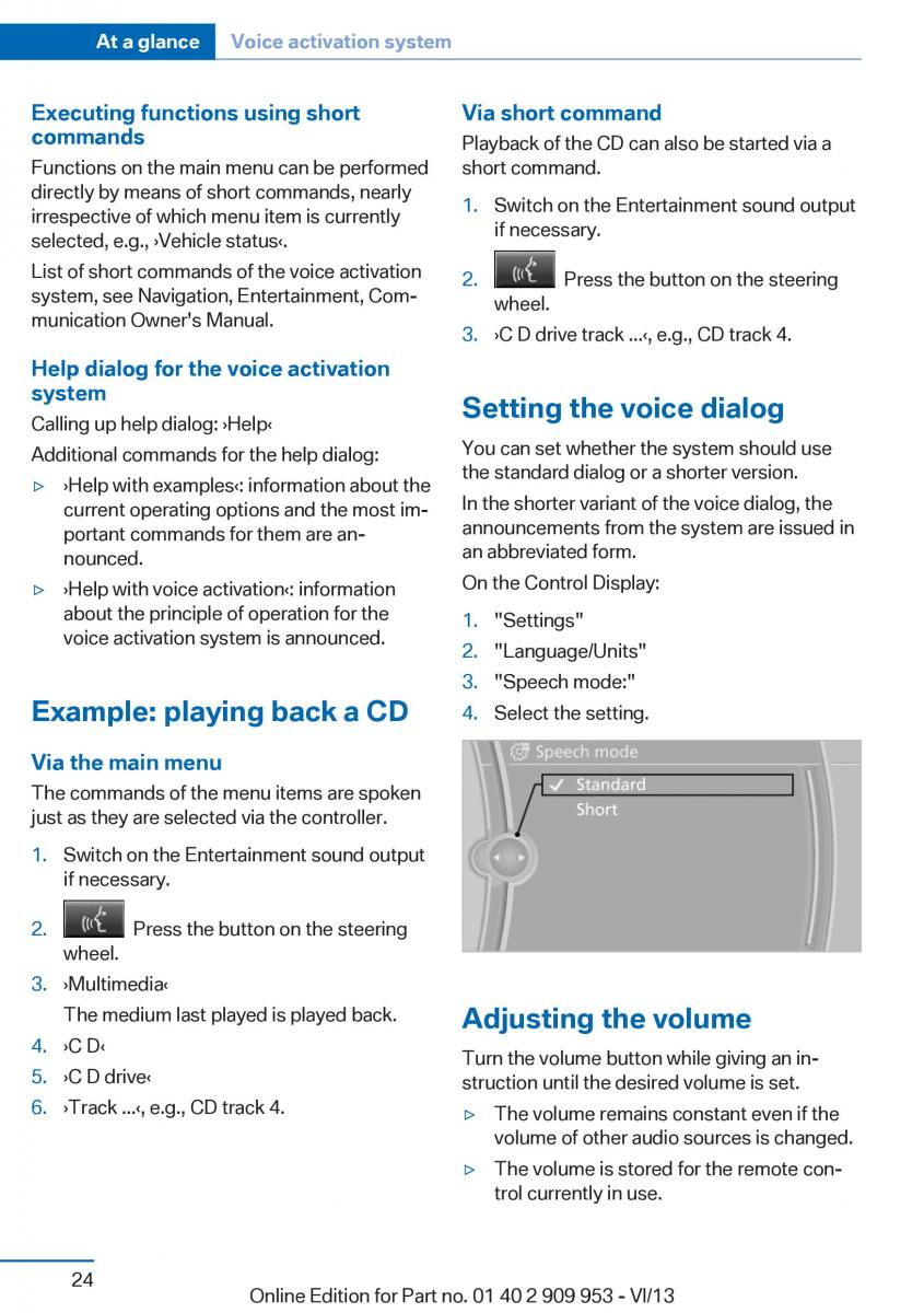 BMW M5 F10 M Power owners manual / page 24