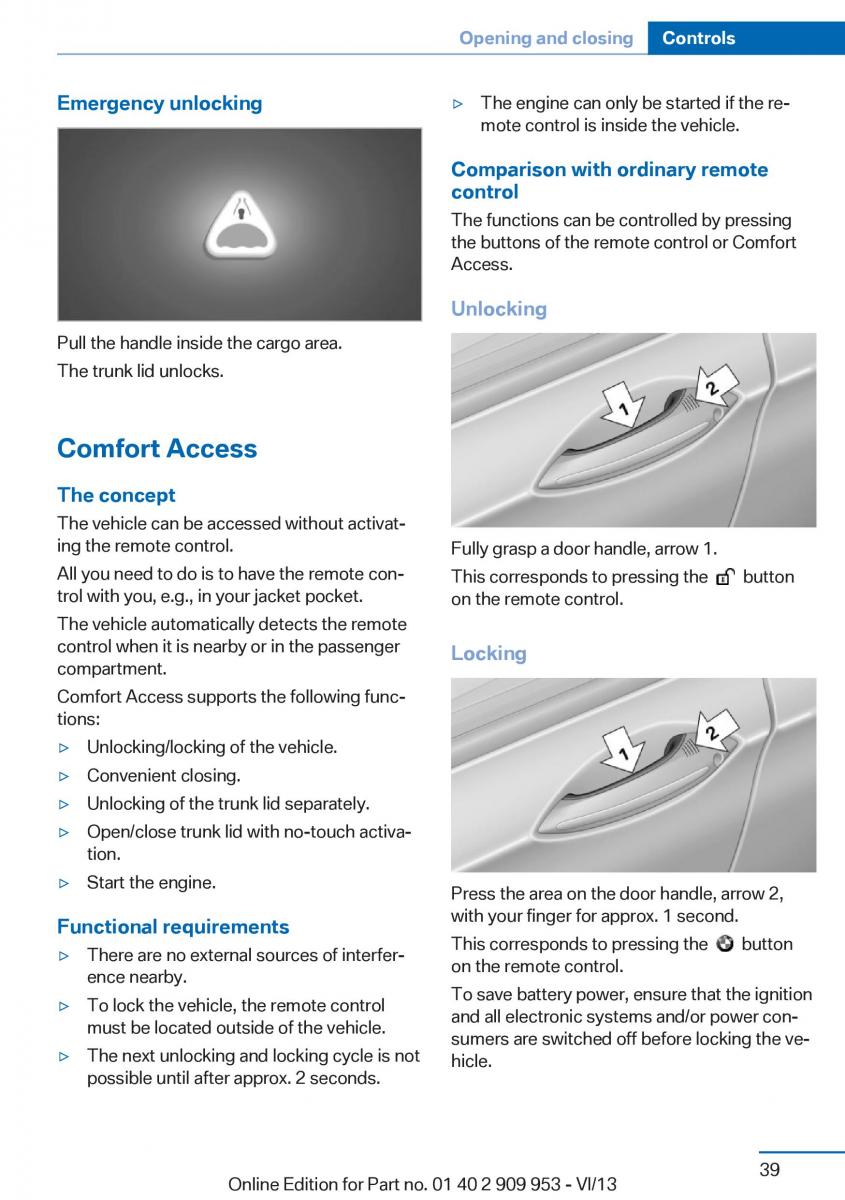 BMW M5 F10 M Power owners manual / page 39