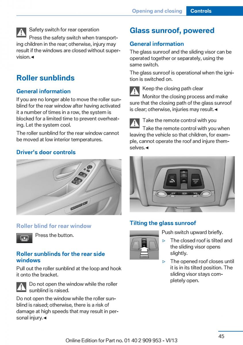 BMW M5 F10 M Power owners manual / page 45