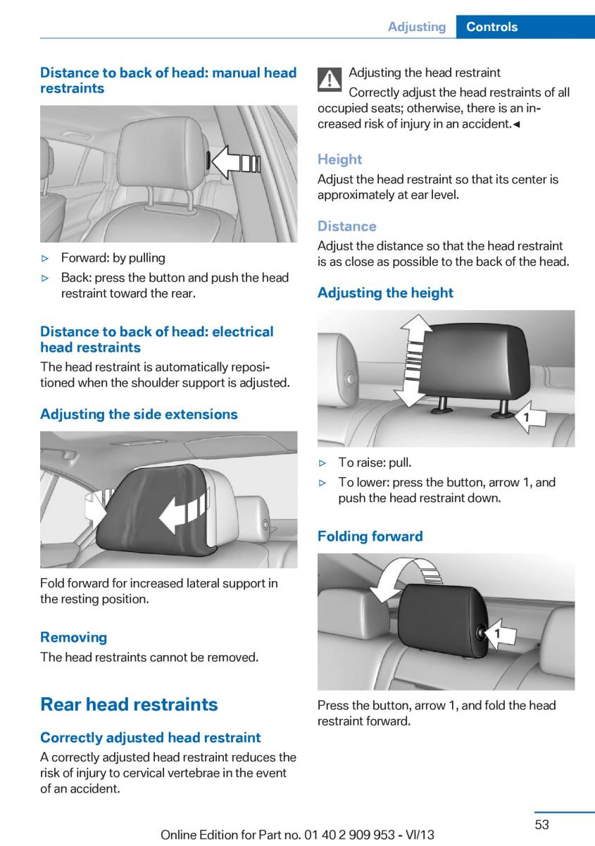 BMW M5 F10 M Power owners manual / page 53