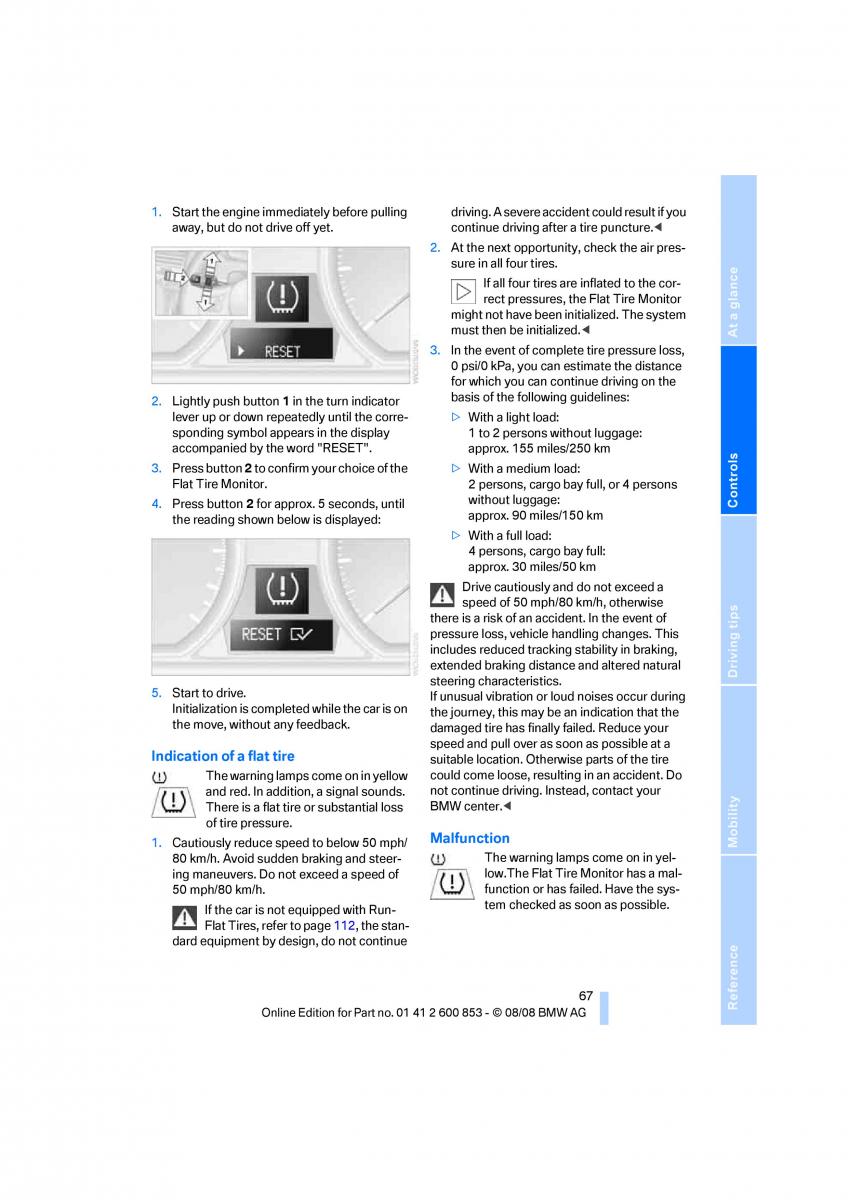 BMW 1 E87 convertible owners manual / page 69