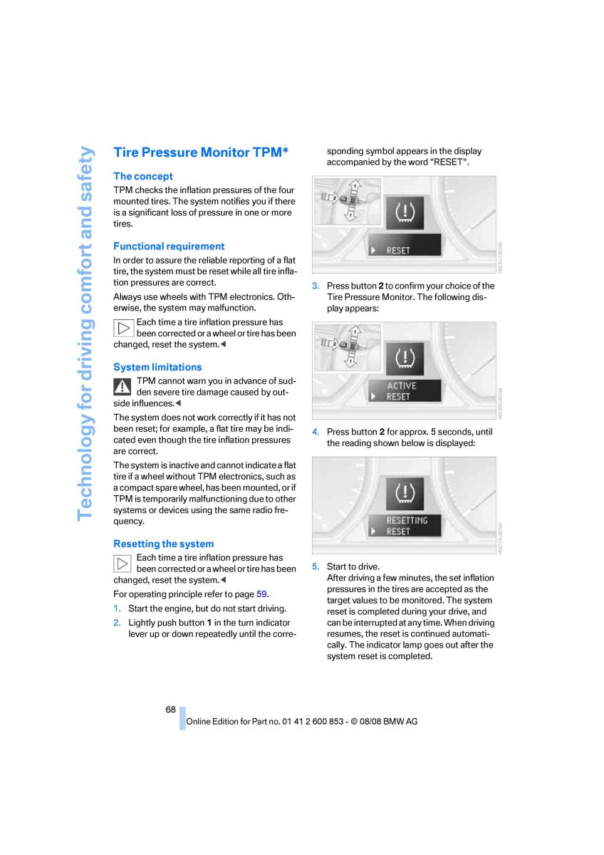 BMW 1 E87 convertible owners manual / page 70