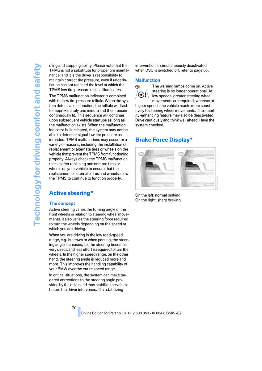 BMW 1 E87 convertible owners manual / page 72