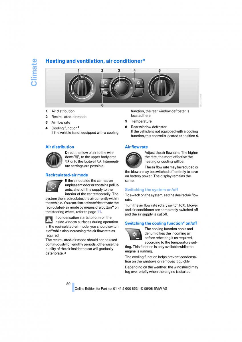 BMW 1 E87 convertible owners manual / page 82