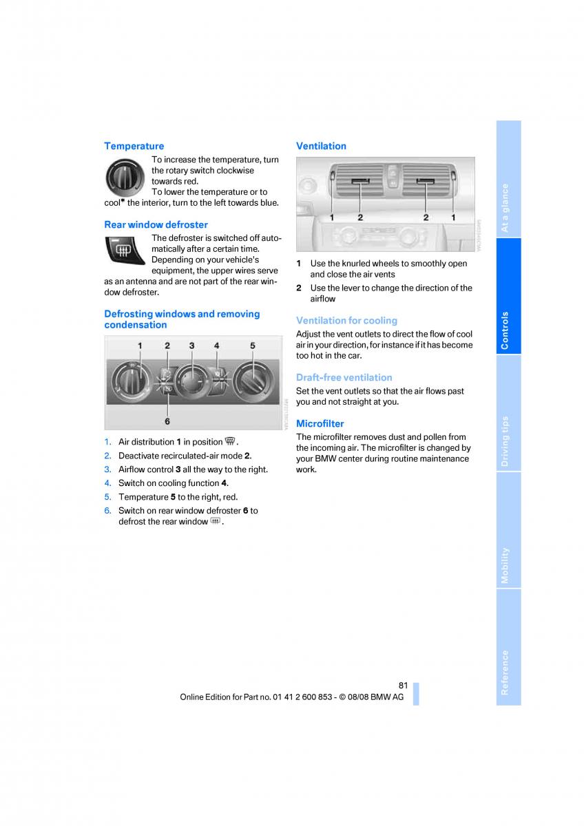 BMW 1 E87 convertible owners manual / page 83