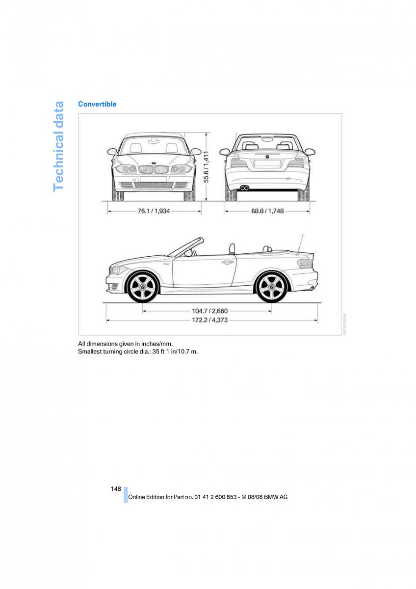 BMW 1 E87 convertible owners manual / page 150