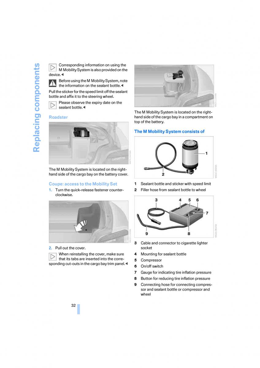 BMW Z4M E86 M Power Coupe owners manual / page 34