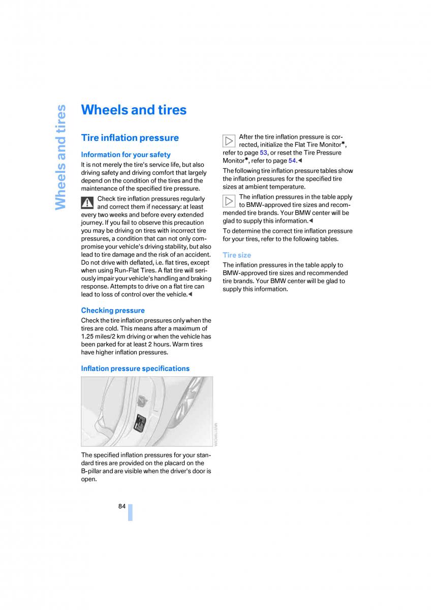 BMW Z4 E89 owners manual / page 86