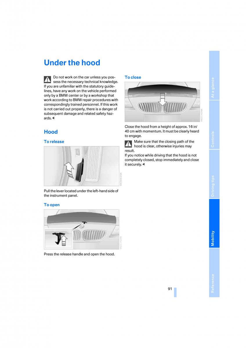 BMW Z4 E89 owners manual / page 93