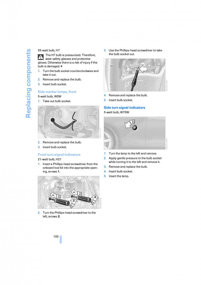 BMW Z4 E89 owners manual / page 102