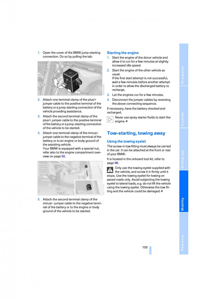 BMW Z4 E89 owners manual / page 107