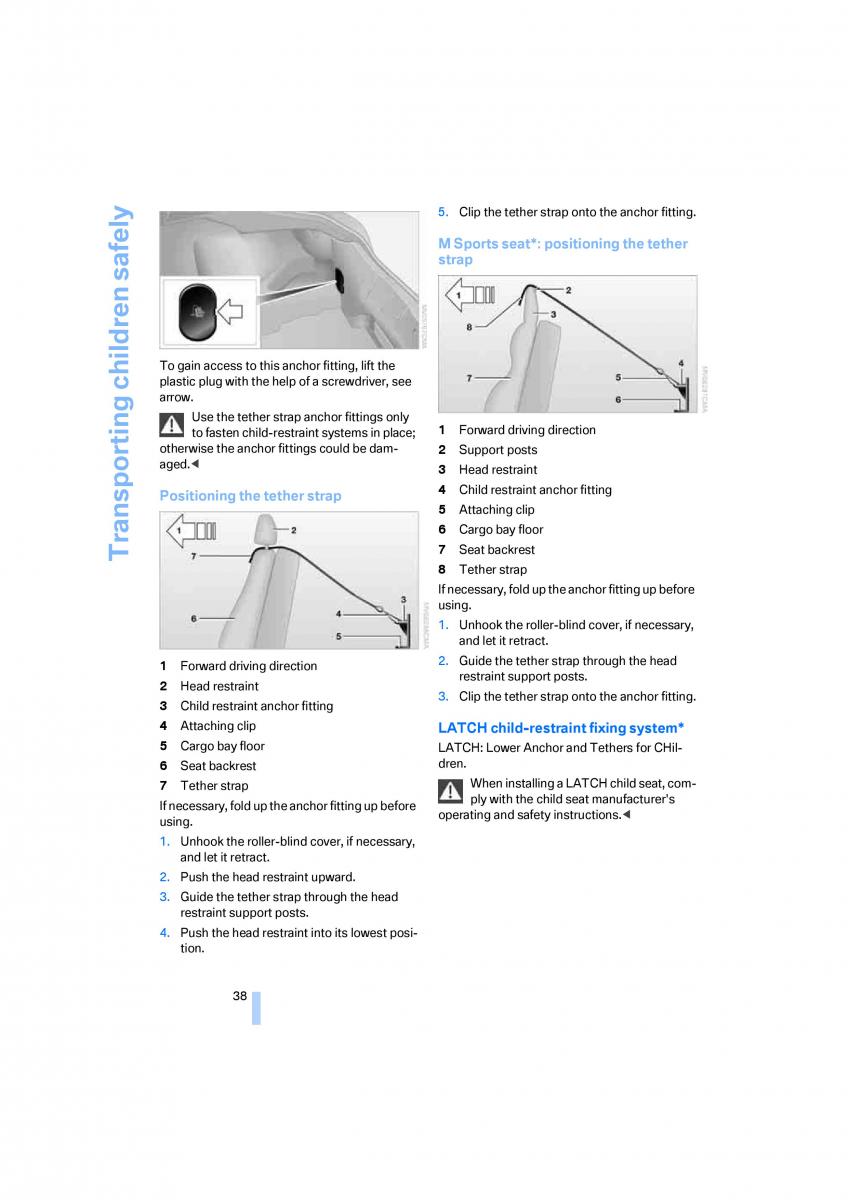 BMW Z4 E89 owners manual / page 40