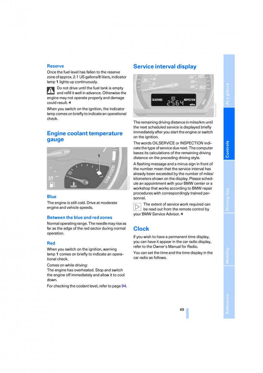 BMW Z4 E89 owners manual / page 51