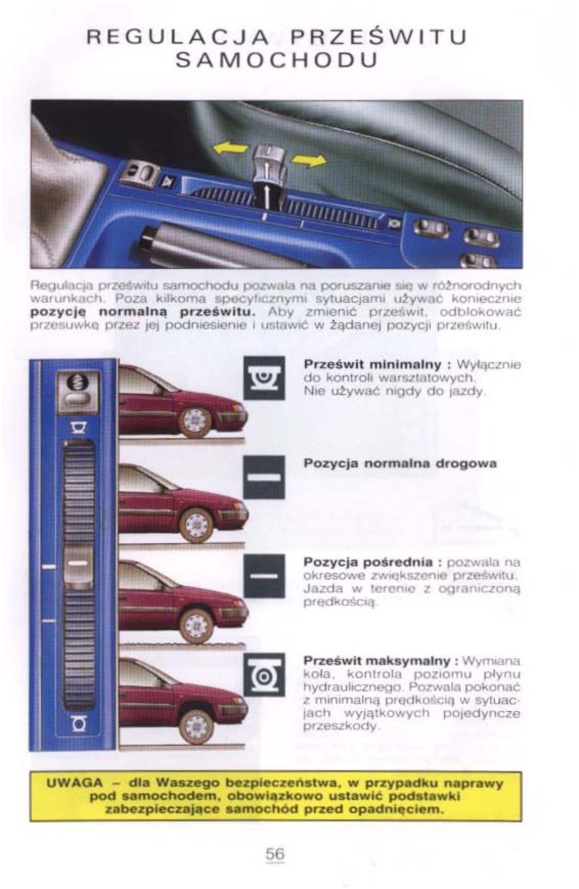 Citroen Xantia I 1 instrukcja obslugi / page 55