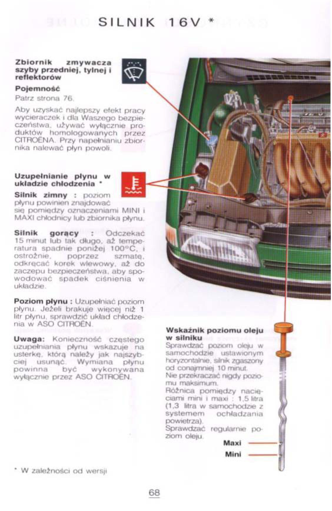 Citroen Xantia I 1 instrukcja obslugi / page 64