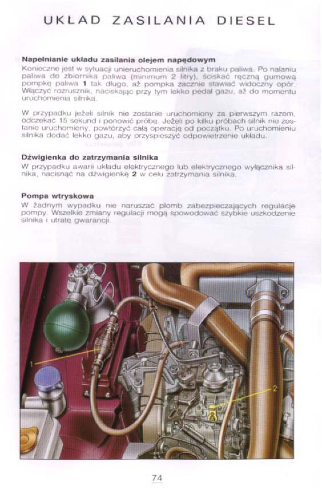 Citroen Xantia I 1 instrukcja obslugi / page 70