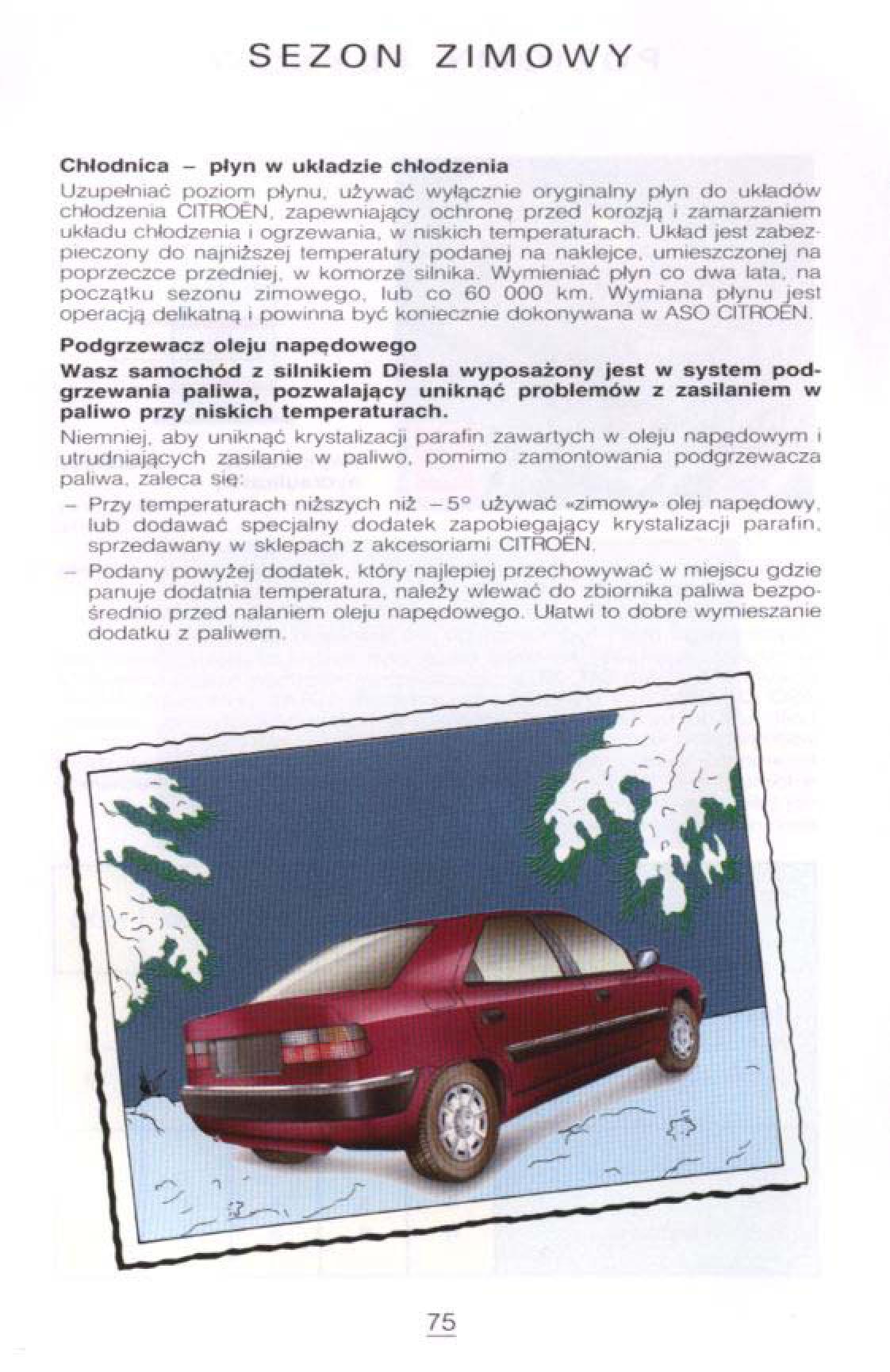 Citroen Xantia I 1 instrukcja obslugi / page 71