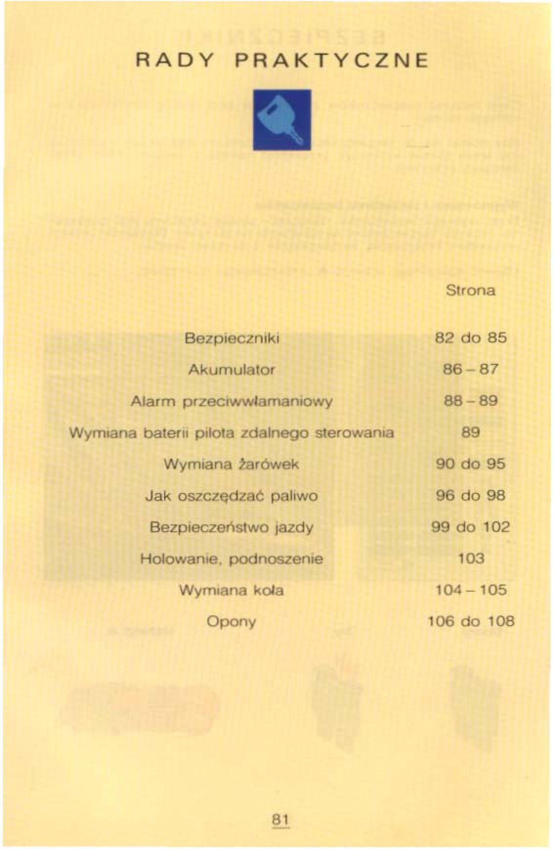 Citroen Xantia I 1 instrukcja obslugi / page 77