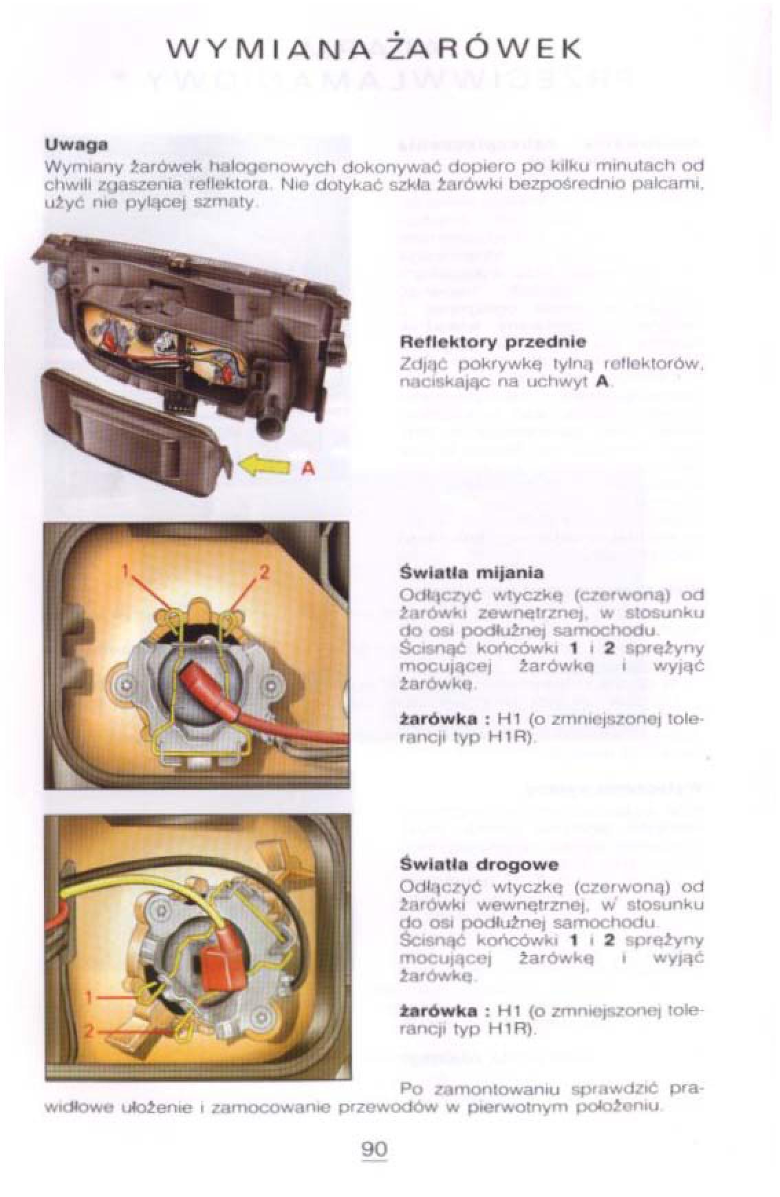 Citroen Xantia I 1 instrukcja obslugi / page 86