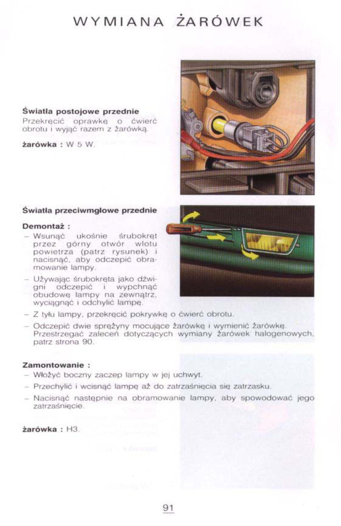 Citroen Xantia I 1 instrukcja obslugi / page 87