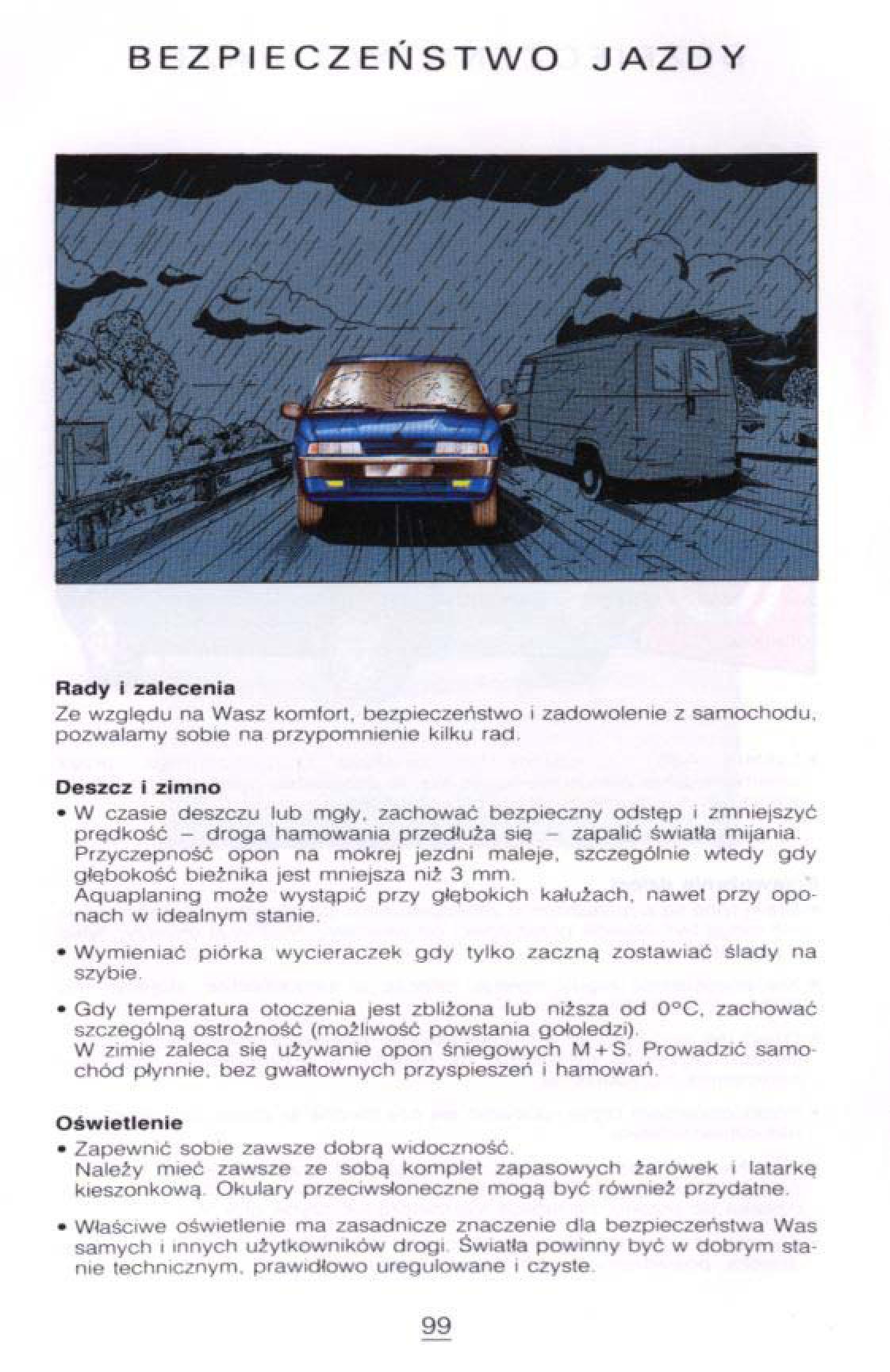 Citroen Xantia I 1 instrukcja obslugi / page 95