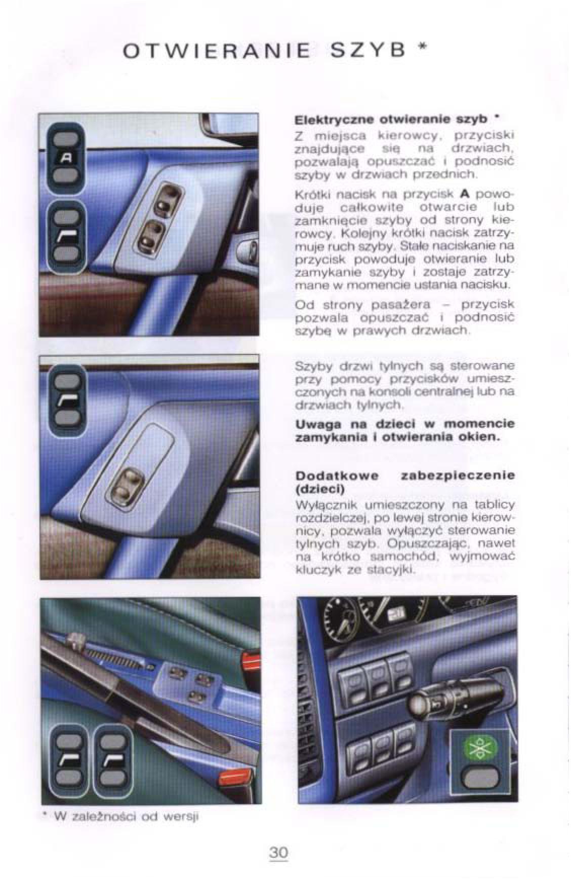 Citroen Xantia I 1 instrukcja obslugi / page 31