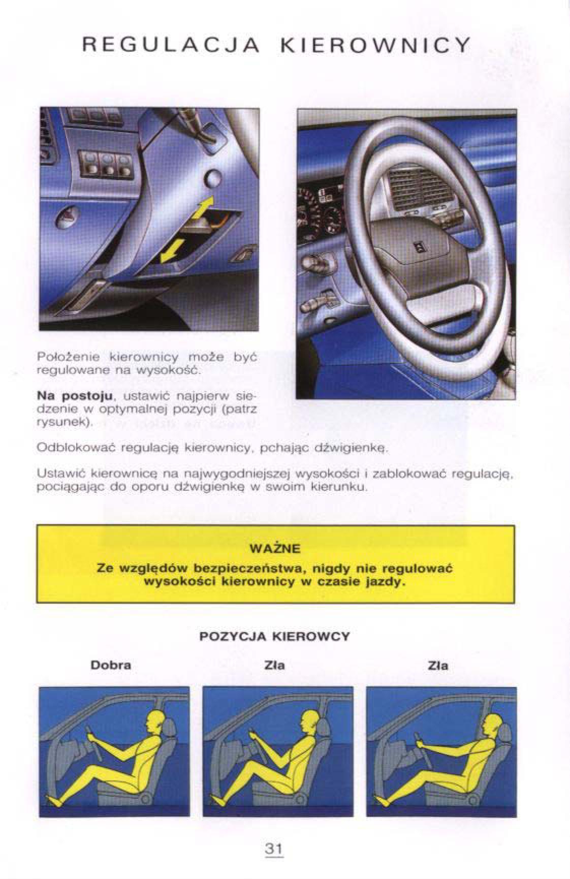 Citroen Xantia I 1 instrukcja obslugi / page 32