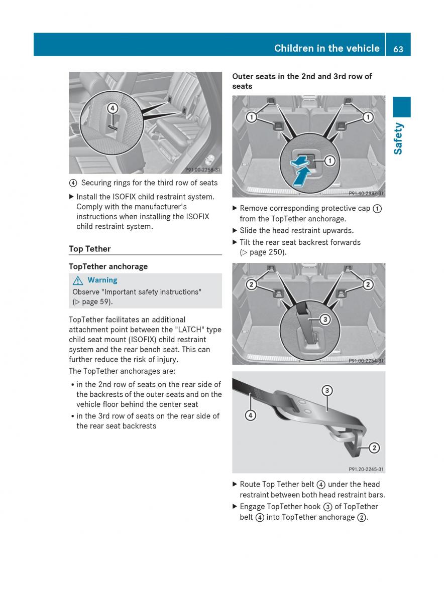 manual  Mercedes Benz R Class owners manual / page 65