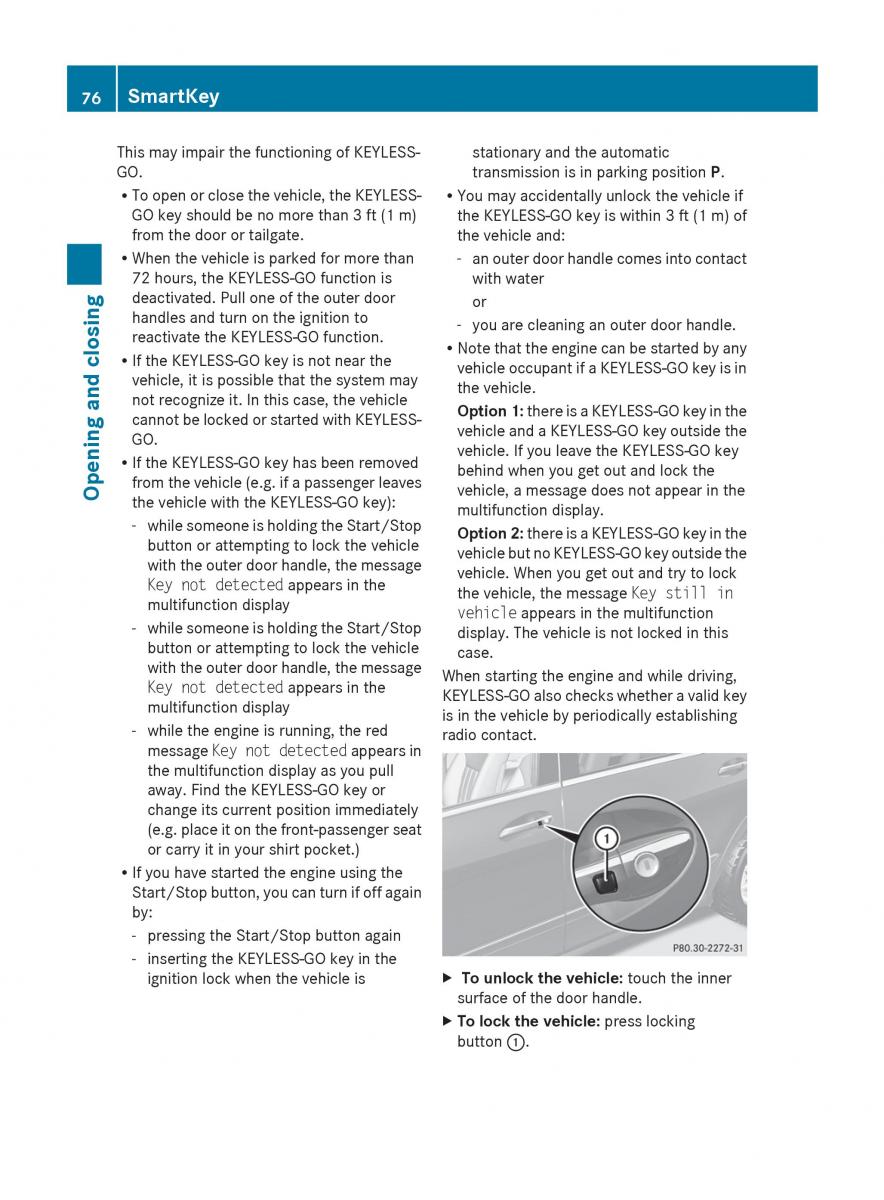 manual  Mercedes Benz R Class owners manual / page 78